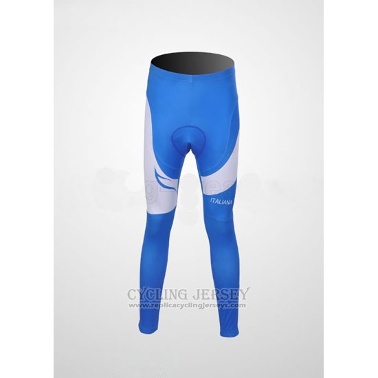 2011 Cycling Jersey Pinarello Sky Blue and White Long Sleeve and Bib Tight