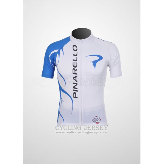 2011 Cycling Jersey Pinarello Sky Blue and White Short Sleeve and Bib Short