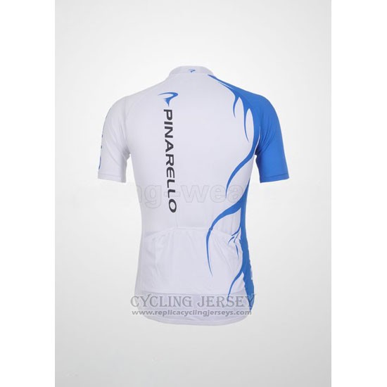 2011 Cycling Jersey Pinarello Sky Blue and White Short Sleeve and Bib Short