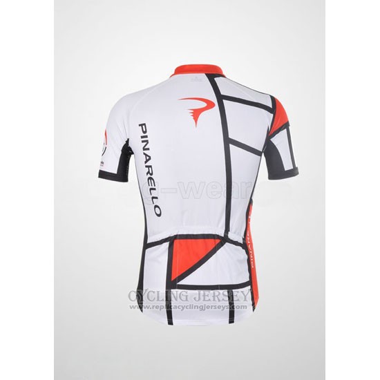 2012 Cycling Jersey Pinarello Red and White Short Sleeve and Bib Short
