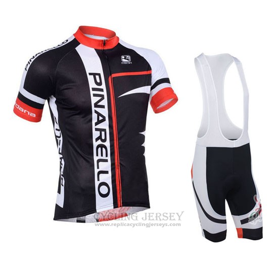 2013 Cycling Jersey Pinarello Red and Black Short Sleeve and Bib Short