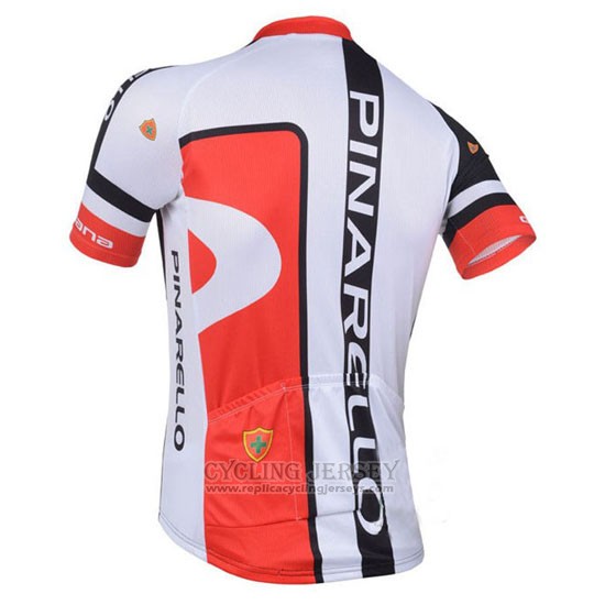 2013 Cycling Jersey Pinarello Red and Black Short Sleeve and Bib Short