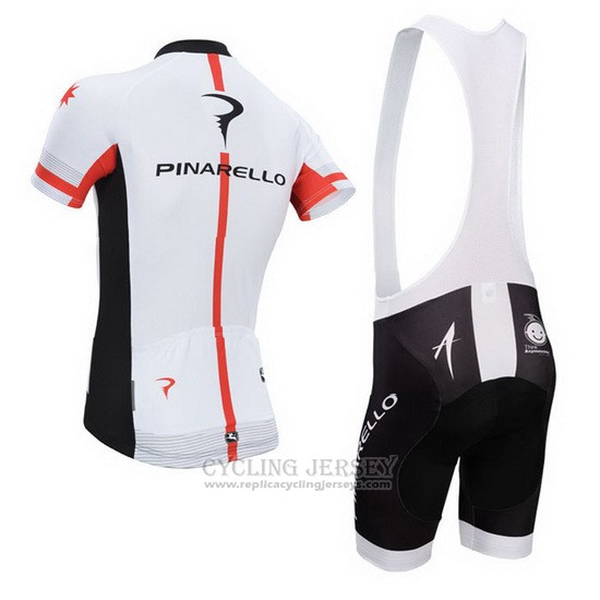 2014 Cycling Jersey Pinarello Black and White Short Sleeve and Bib Short