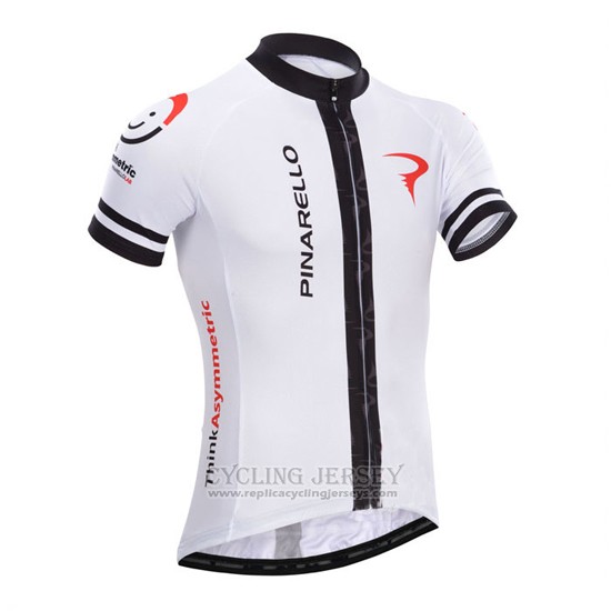 2014 Cycling Jersey Pinarello White Short Sleeve and Bib Short