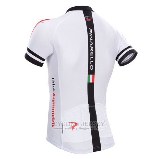 2014 Cycling Jersey Pinarello White Short Sleeve and Bib Short