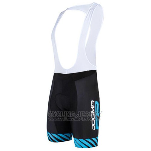 2015 Cycling Jersey Pinarello Black and Blue Short Sleeve and Bib Short