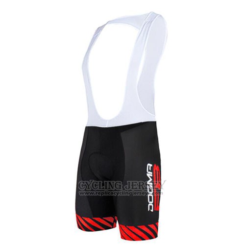2015 Cycling Jersey Pinarello Black and Red Short Sleeve and Bib Short