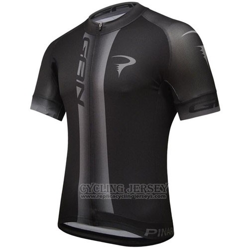 2016 Cycling Jersey Pinarello Black Silver Short Sleeve and Bib Short