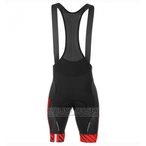 2016 Cycling Jersey Pinarello Black and Red Short Sleeve and Bib Short