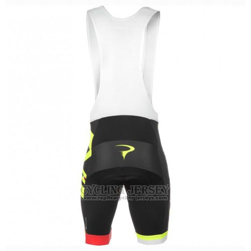 2016 Cycling Jersey Pinarello Red and Yellow Short Sleeve and Bib Short