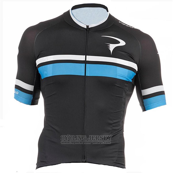 2017 Cycling Jersey Pinarello Black and Blue Short Sleeve and Bib Short