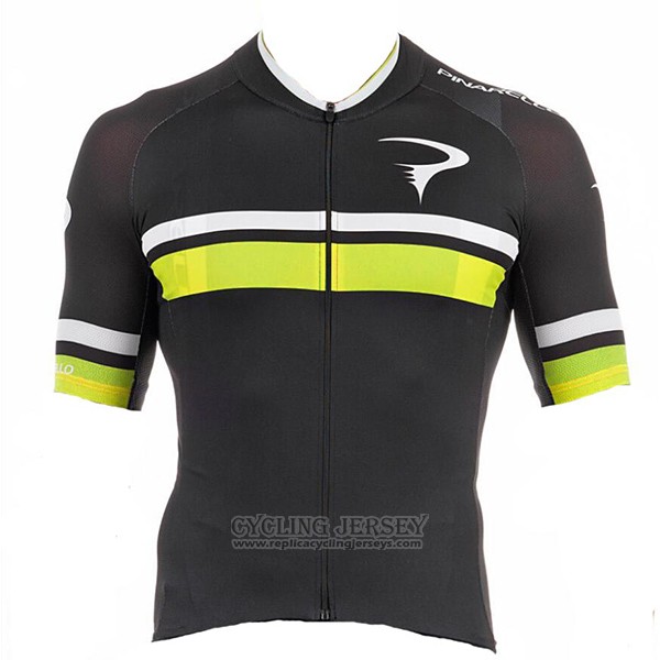 2017 Cycling Jersey Pinarello Black and Yellow Short Sleeve and Bib Short