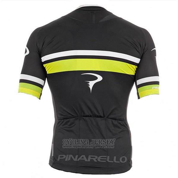 2017 Cycling Jersey Pinarello Black and Yellow Short Sleeve and Bib Short