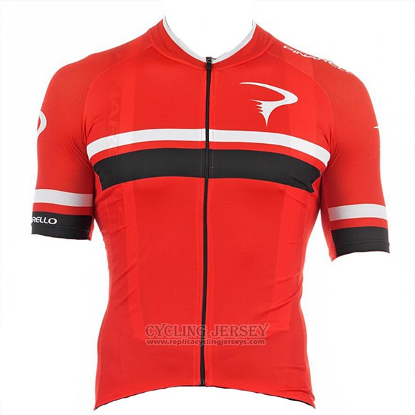 2017 Cycling Jersey Pinarello Red Short Sleeve and Bib Short