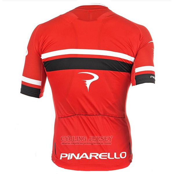 2017 Cycling Jersey Pinarello Red Short Sleeve and Bib Short