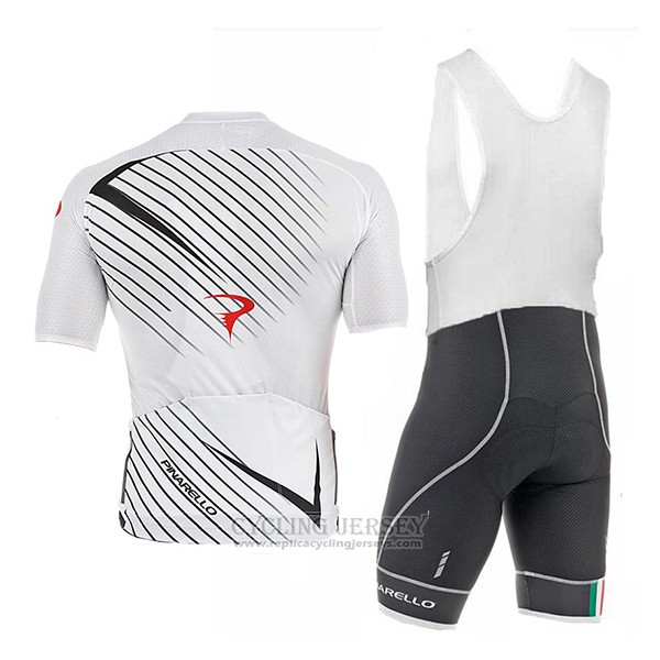 2017 Cycling Jersey Pinarello White Short Sleeve and Bib Short