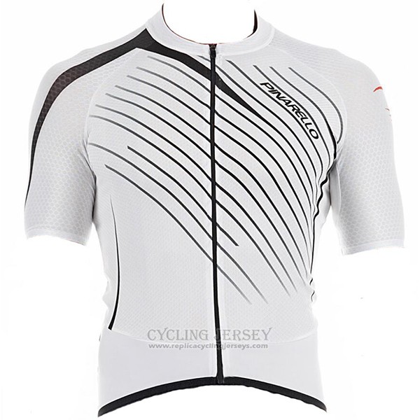 2017 Cycling Jersey Pinarello White Short Sleeve and Bib Short