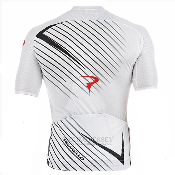 2017 Cycling Jersey Pinarello White Short Sleeve and Bib Short