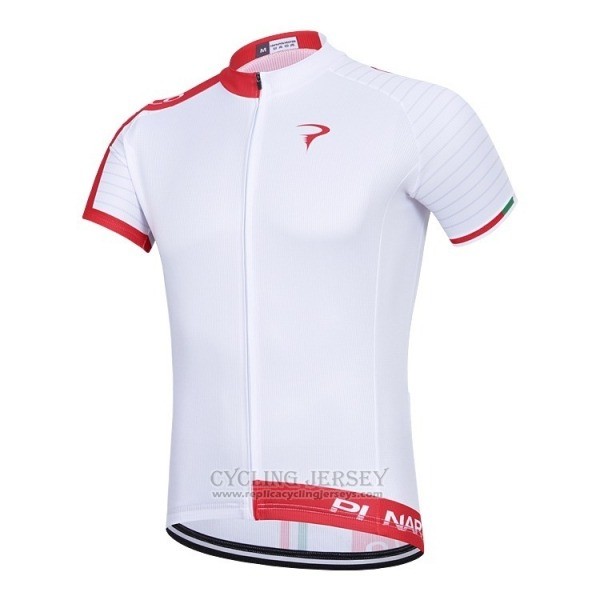 2018 Cycling Jersey Pinarello White Red Short Sleeve and Bib Short