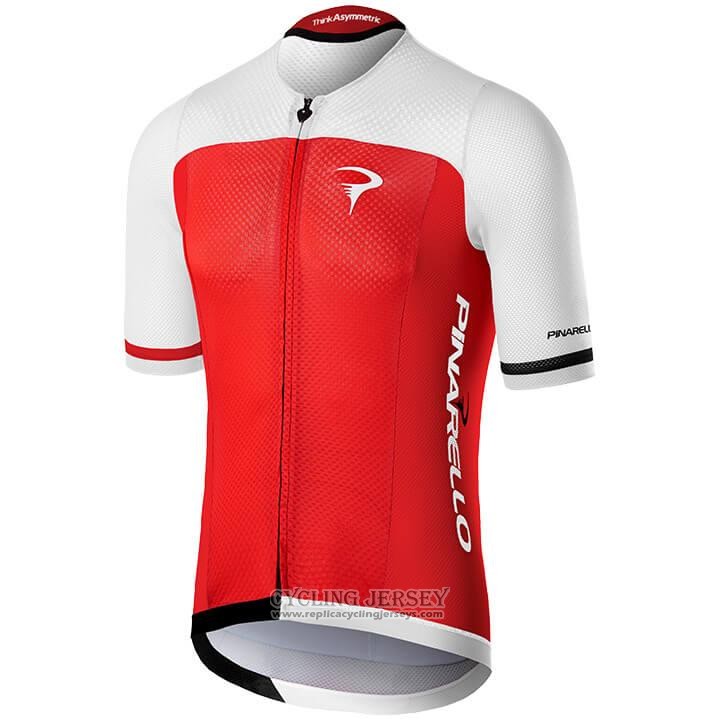 2020 Cycling Jersey Pinarello Red White Short Sleeve And Bib Short