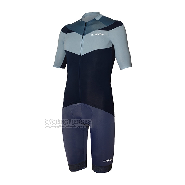 2022 Cycling Jersey RH+ Black Gray Short Sleeve and Bib Short