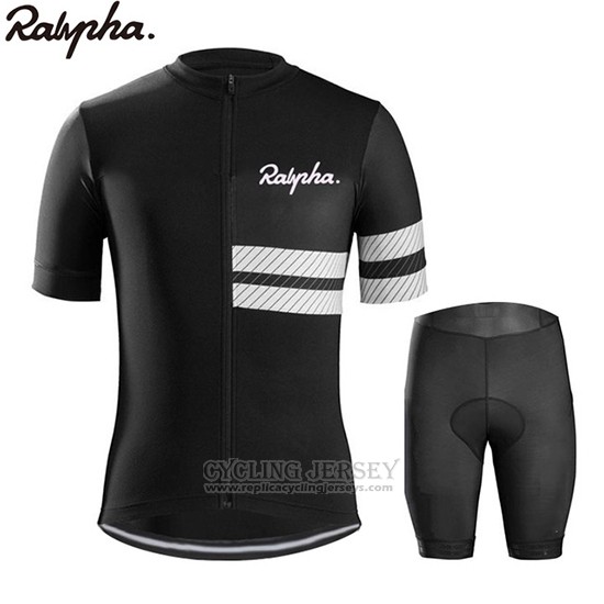 2019 Cycling Jersey Ralph Black White Short Sleeve and Bib Short