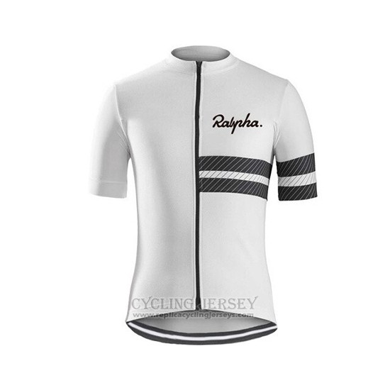 2019 Cycling Jersey Ralph White Black Short Sleeve and Bib Short