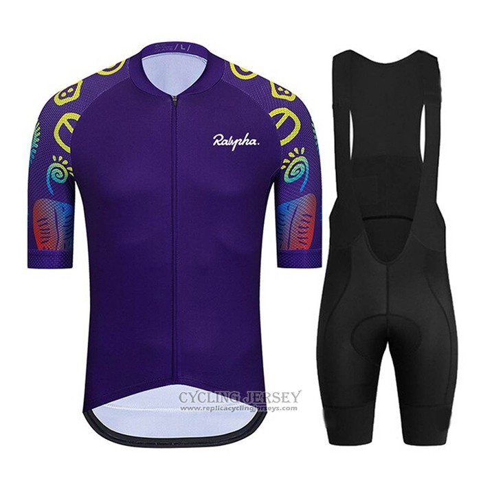 2021 Cycling Jersey Ralph Purple Short Sleeve And Bib Short