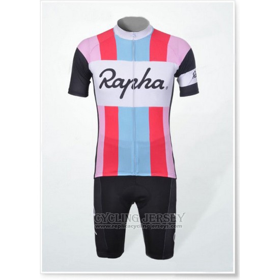 2012 Cycling Jersey Rapha Red and White Short Sleeve and Bib Short