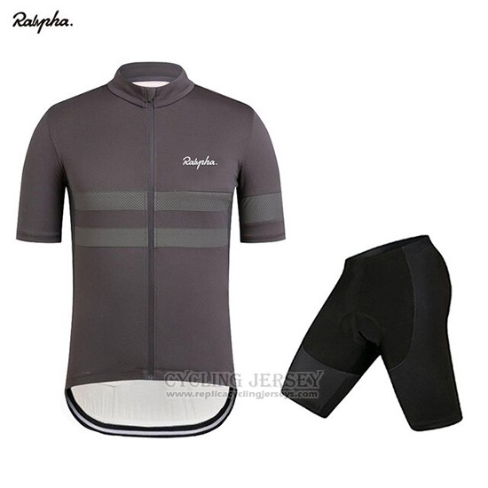 2019 Cycling Clothing Rapha Dark Gray Short Sleeve and Overalls