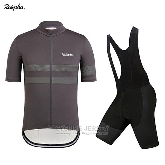 2019 Cycling Clothing Rapha Dark Gray Short Sleeve and Overalls