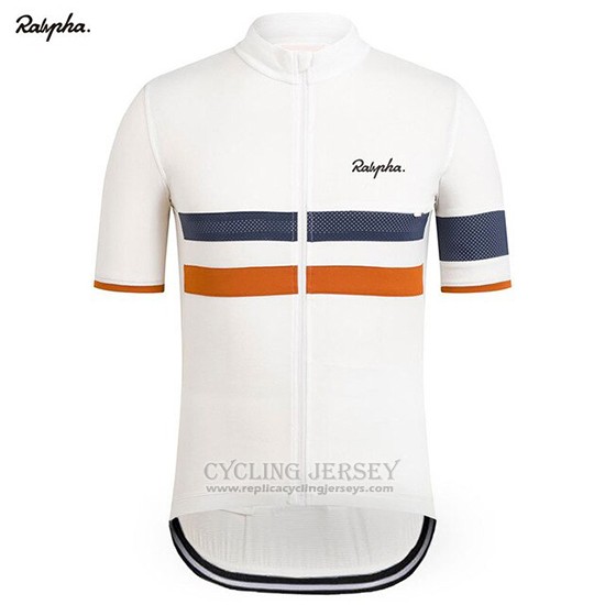2019 Cycling Clothing Rapha White Orange Short Sleeve and Overalls