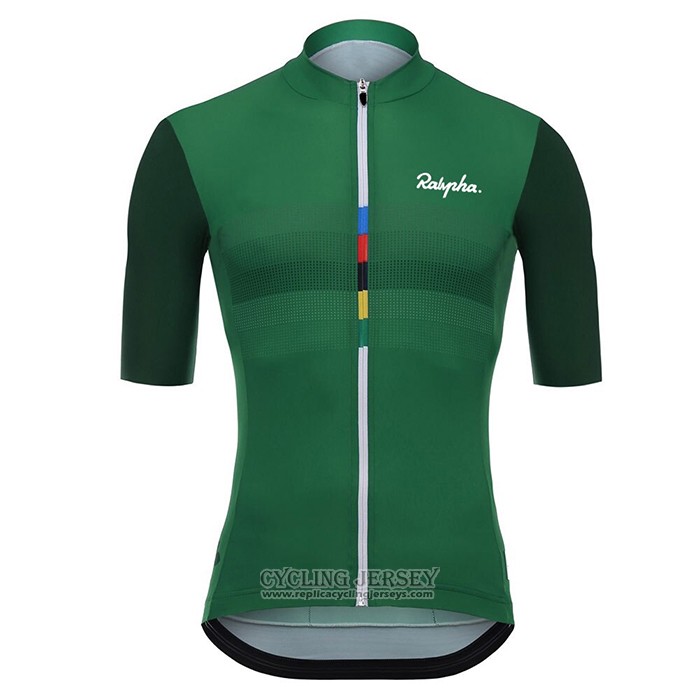 2020 Cycling Jersey Rapha Green Short Sleeve And Bib Short