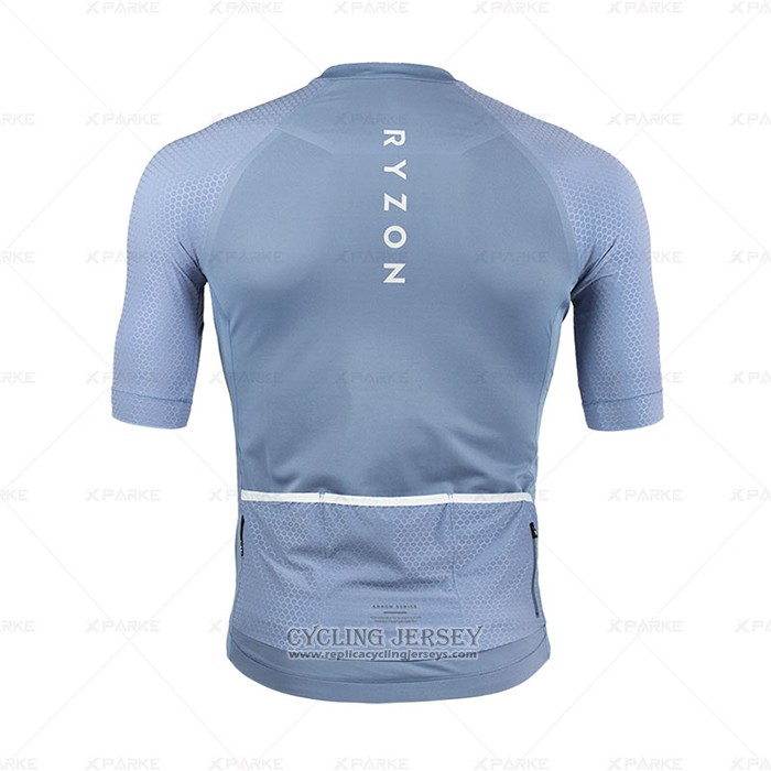 2020 Cycling Jersey Ryzon Sky Blue Short Sleeve And Bib Short