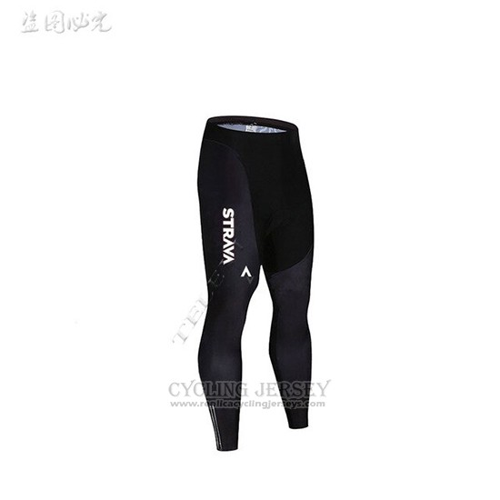 2019 Cycling Clothing STRAVA Black Long Sleeve and Overalls