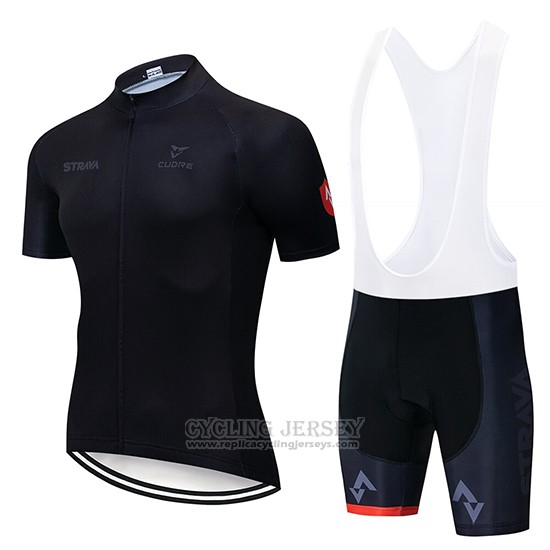 2019 Cycling Clothing STRAVA Black Short Sleeve and Overalls