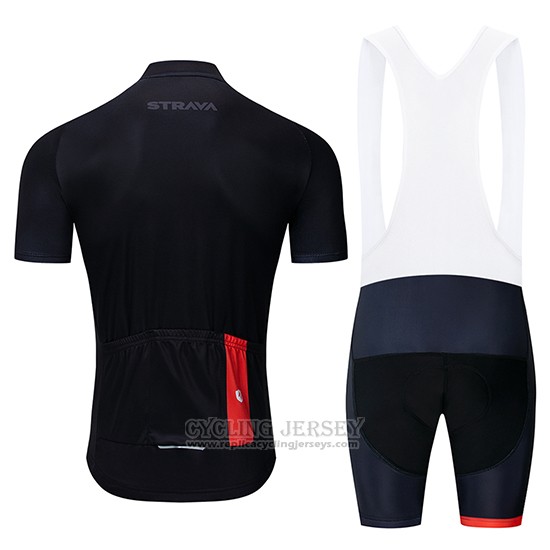 2019 Cycling Clothing STRAVA Black Short Sleeve and Overalls