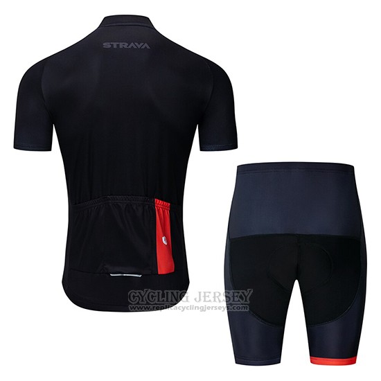 2019 Cycling Clothing STRAVA Black Short Sleeve and Overalls