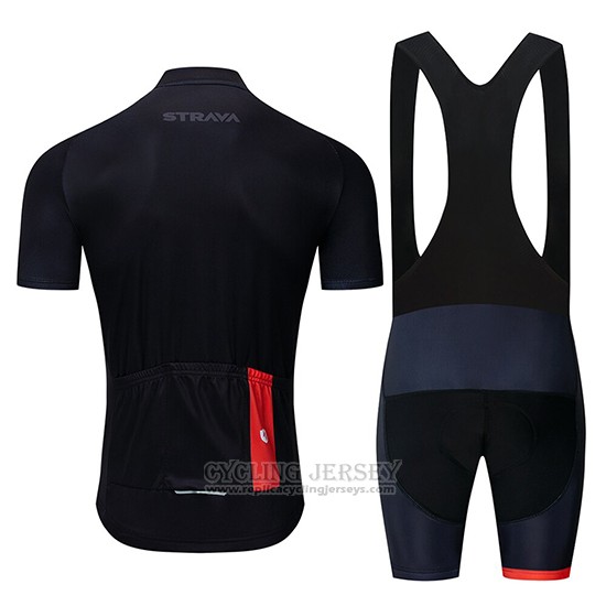 2019 Cycling Clothing STRAVA Black Short Sleeve and Overalls