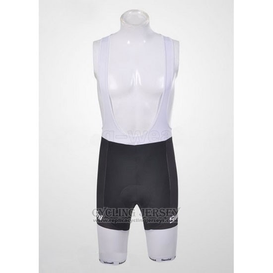 2011 Cycling Jersey Santini Blue and Black Short Sleeve and Bib Short