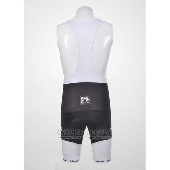 2011 Cycling Jersey Santini Blue and Black Short Sleeve and Bib Short