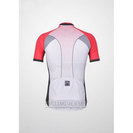 2011 Cycling Jersey Santini Red and White Short Sleeve and Bib Short