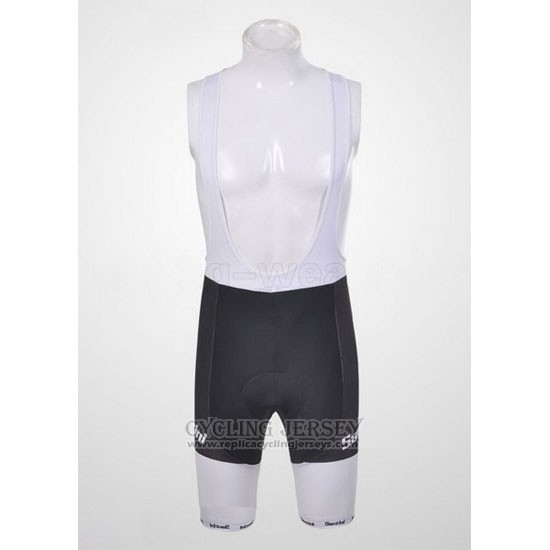 2011 Cycling Jersey Santini White Short Sleeve and Bib Short