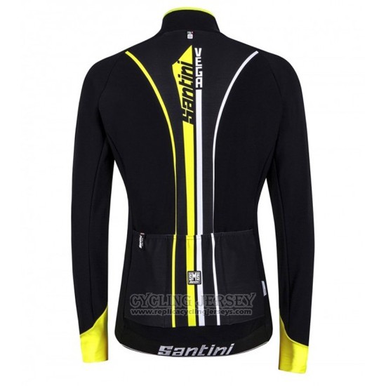 2016 Cycling Jersey Santini Black Long Sleeve and Bib Tight
