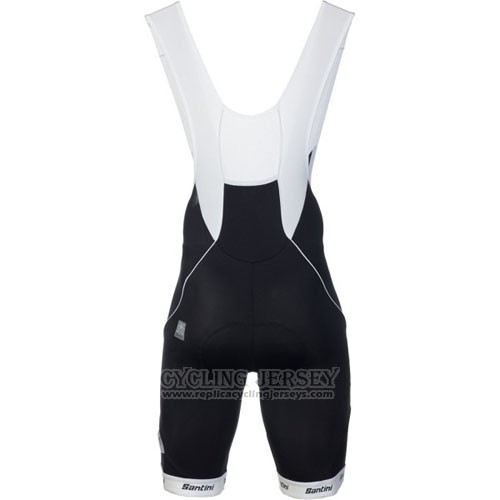 2016 Cycling Jersey Santini Yellow and Black Short Sleeve and Bib Short