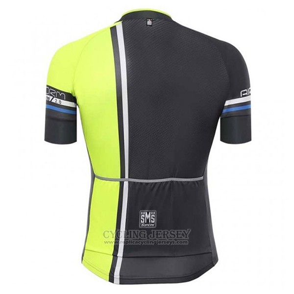 2017 Cycling Jersey Santini Airform Black Short Sleeve and Bib Short