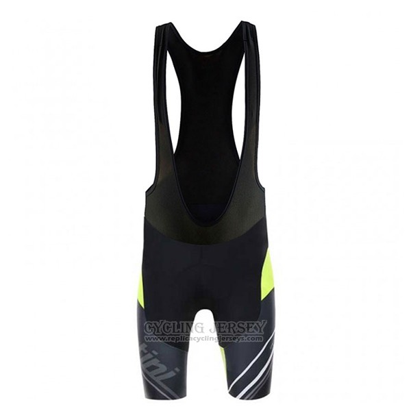 2017 Cycling Jersey Santini Airform Black Short Sleeve and Bib Short