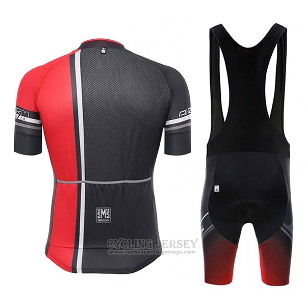 2017 Cycling Jersey Santini Airform Red Short Sleeve and Bib Short