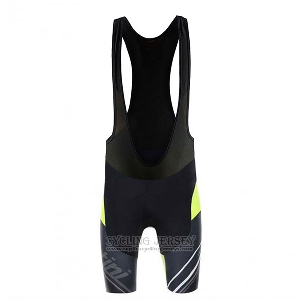 2017 Cycling Jersey Santini Beat Green and Black Short Sleeve and Bib Short
