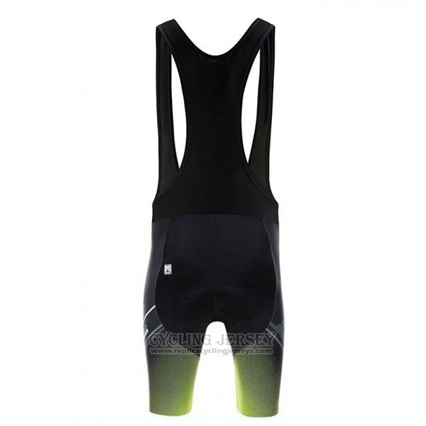2017 Cycling Jersey Santini Beat Green and Black Short Sleeve and Bib Short